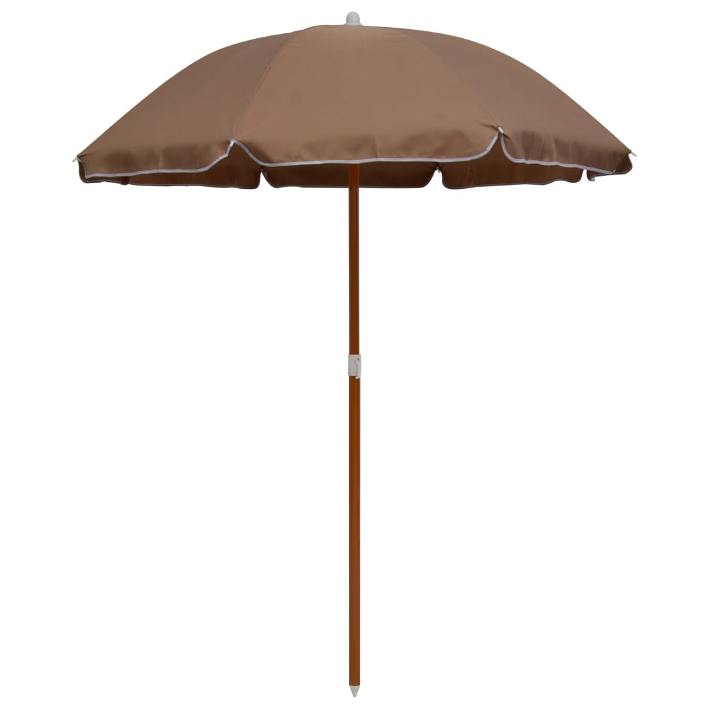 vidaXL Parasol with Steel Pole Beach Umbrella Garden Patio Multi Colors/Sizes-5