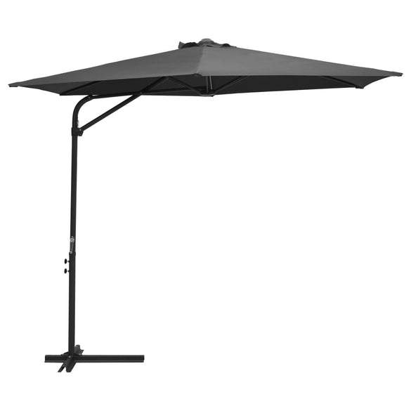 vidaXL Outdoor Parasol with Steel Pole Garden Patio Sunshade Multi Colors-0