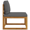 vidaXL 3 Piece Patio Lounge Set with Cushions Solid Acacia Wood-3
